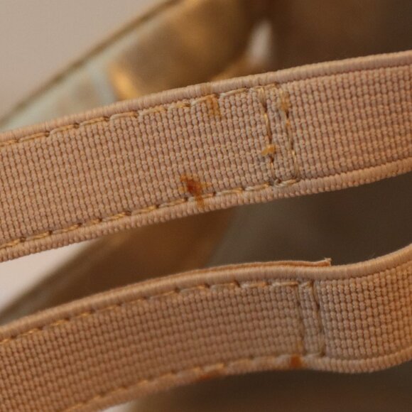 A2 By Aerosoles Gold Sparkle Gladiator wedge Sandals Zip back size 8.5 Casual - Picture 10 of 14